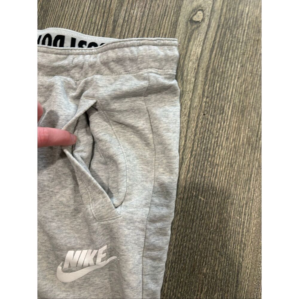 Nike Womens Jogger Sweat Pants Drawcord Elastic Waist Cotton Blend Gray Size M - Picture 3 of 11